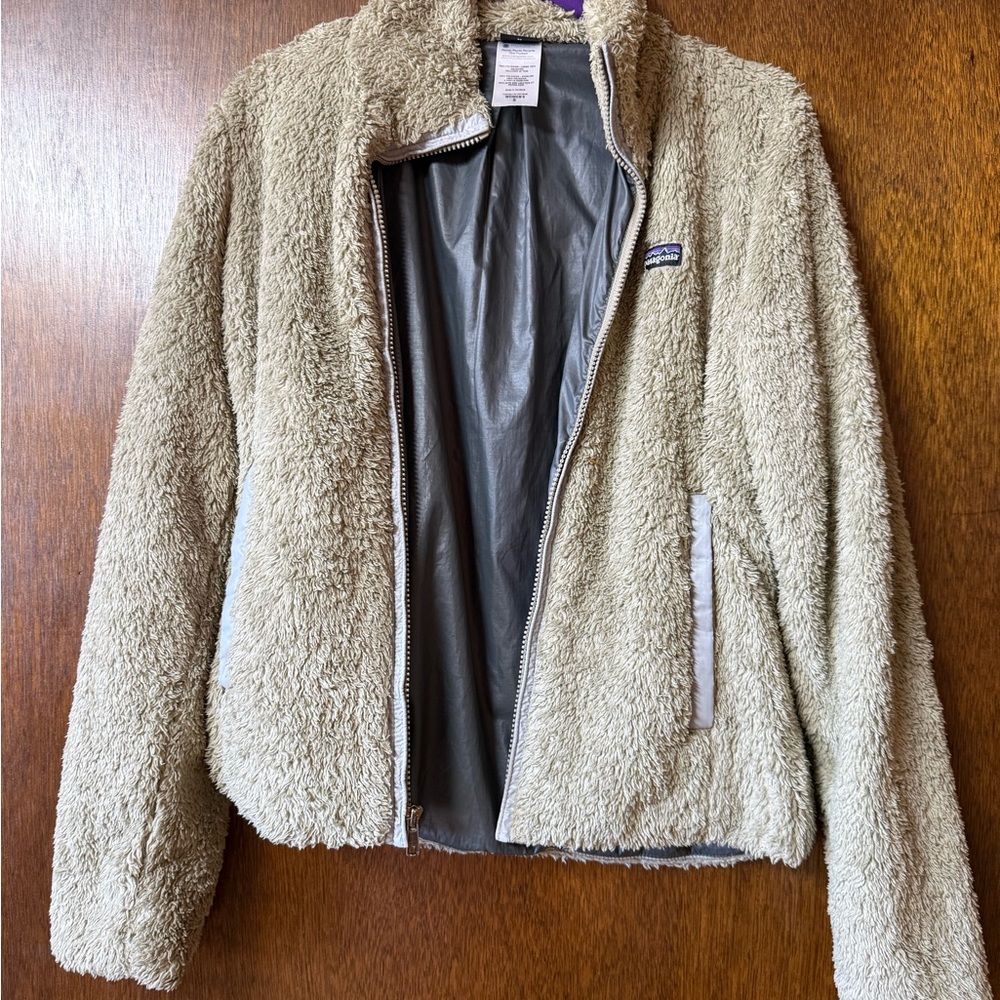 Patagonia Beige Teddy Jacket